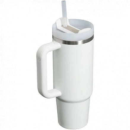 Термокружка Quencher H2.0 1180 с трубочкой, белая