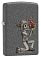 Набор ZIPPO Влюбленные зомби из двух зажигалок с покрытием Iron Stone™, серые, матовые small_img_3