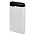 Универсальный аккумулятор Num 10 (10000 мАч), белый, 13,9х6.9х1,4 см_белый
