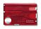 Швейцарская карточка VICTORINOX SwissCard Nailcare, 13 функций, полупрозрачная красная small_img_2