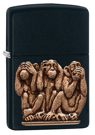Зажигалка ZIPPO Classic с покрытием Black Matte, латунь/сталь, чёрная, матовая, 38x13x57 мм