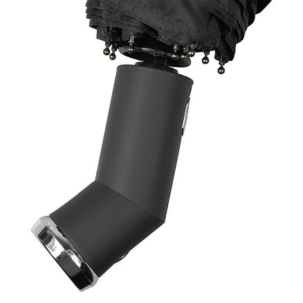 Зонт складной автоматический, Forest Lotus Flashlight, диаметр 100 см, радиус 23 дюйма, 9 панелей, в подарочной коробке,  черный