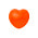Антистресс Сердце, оранжевый_оранжевый