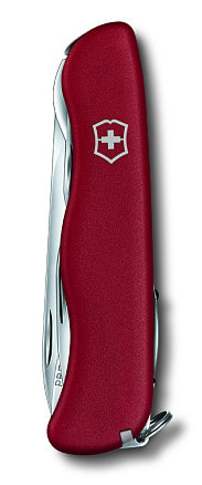 Нож перочинный VICTORINOX Picknicker, 111 мм, 11 функций, с фиксатором лезвия, красный, в блистере