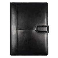 Ежедневник в суперобложке Country Business Pristine A5+, черный, недатированный, с магнитным клапаном, в твердой обложке c поролоном, в подарочной коробке