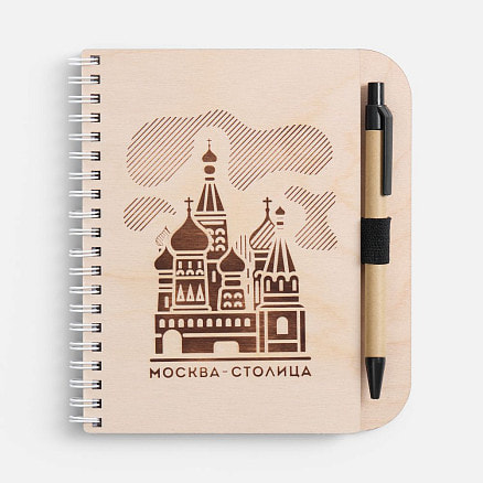Блокнот на пружине Woodpad на заказ