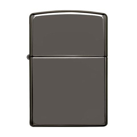 Зажигалка ZIPPO Classic с покрытием Black Ice®, латунь/сталь, чёрная, глянцевая, 38x13x57 мм
