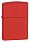 Зажигалка ZIPPO Classic с покрытием Red Matte, латунь/сталь, красная, матовая, 38x13x57 мм_КРАСНЫЙ