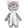 Мягкая игрушка Beastie Toys, котик с белым шарфом small_img_1