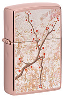 Зажигалка ZIPPO Eastern с покрытием High Polish Rose Gold, латунь/сталь, розовое золото, 38x13x57 мм