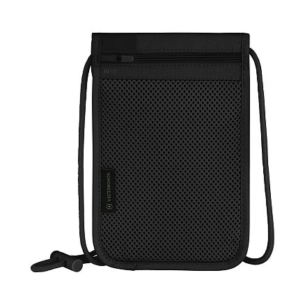 Кошелёк на шею VICTORINOX Travel Essentials Security Neck Pouch, черный, полиэстер, 14х1х22 см