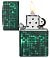 Зажигалка ZIPPO Pattern с покрытием Glow In The Dark Green, латунь/сталь, черно-зеленая, 38x13x57 мм small_img_3