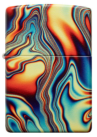 Зажигалка ZIPPO Swirl с покрытием Glow In The Dark Green, латунь/сталь, разно