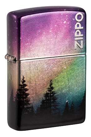 Зажигалка ZIPPO Colorful Sky с покрытием 540 Tumbled Chrome, латунь/сталь, разно