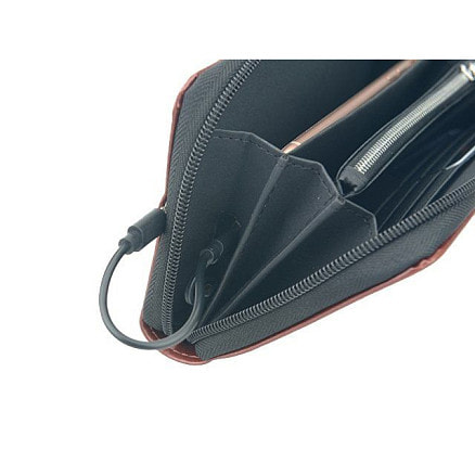 Кошелек Pierre Cardin с power bank 4000 mAh, черный, полиуретан, в подарочной коробке