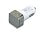 Автомобильная зарядка CC-03, 2 USB порта, квадратное основание для логотипа, серебро_СЕРЕБРИСТЫЙ