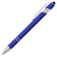 Ручка шариковая, Star Soft Touch Shiny Silver Requis, синяя