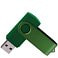 Флеш накопитель USB 2.0 Twister 16GB, пластик Софт Тач/металл, зеленый/зеленый small_img_2