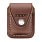Чехол Zippo для зажигалки, кожа, с металлическим фиксатором на ремень, коричневый, 57х30x75 мм_КОРИЧНЕВЫЙ