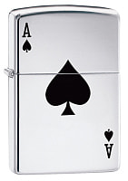 Зажигалка ZIPPO Сlassic с покрытием High Polish Chrome, латунь/сталь, серебристая, 38x13x57 мм