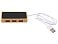 USB хаб с подсветкой лого Reedia S5, 3*USB, 1*Type C, бамбук, черный small_img_3