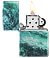 Зажигалка ZIPPO Rogue Wave с покрытием 540 Tumbled Chrome, латунь/сталь, бирюзовая, 38x13x57 мм small_img_3