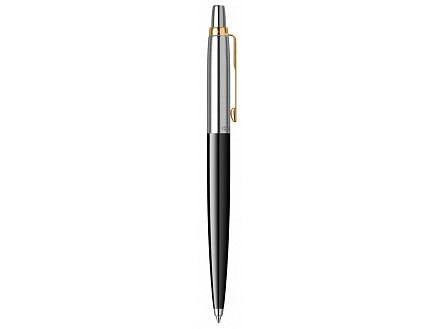Шариковая ручка Parker Jotter K160, цвет: Black/GT, стержень: M, цвет чернил: blue, в подарочной упаковке.