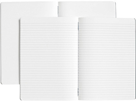 Комплект из двух блокнотов Karst® формата A5 с листами из каменной бумаги, slate grey