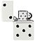 Зажигалка ZIPPO Domino Design с покрытием White Matte, латунь/сталь, белая, матовая, 38x13x57 мм small_img_4