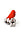 Набор магнитов Egg Sparrow, красный_красный/белый