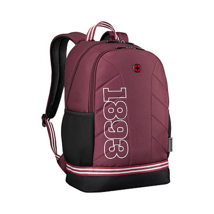 Рюкзак WENGER Collegiate Quadma 16”, красный, 100% полиэстер, 33х17х43 см, 22 л