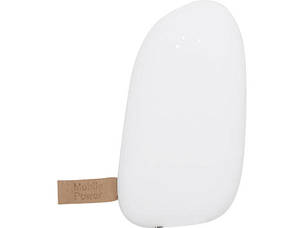 Внешний аккумулятор в форме камня Stone, 5200 mAh, белый (Р)