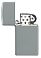 Зажигалка ZIPPO Slim® с покрытием Flat Grey, латунь/сталь, серая, глянцевая, 29x10x60 мм small_img_4