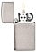 Зажигалка ZIPPO Slim® с покрытием Brushed Chrome, латунь/сталь, серебристая, матовая, 29x10x60 мм small_img_3