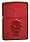 Зажигалка ZIPPO Doom с покрытием Candy Apple Red, латунь/сталь, красная, глянцевая, 38x13x57 мм_КРАСНЫЙ