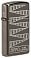 Зажигалка 65th Anniversary Zippo Slim® с покрытием Black Ice®, латунь/сталь, чёрная, 29x10x60 мм small_img_1