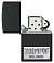 Зажигалка ZIPPO License Plate с покрытием Black Matte, латунь/сталь, черная, 38x13x57 мм small_img_4