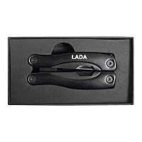 Мультитул Tools Birmingham Print Sample Lada (мультиинструмент) 11 в 1 c чехлом, в подарочной коробке, черный