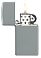 Зажигалка ZIPPO Slim® с покрытием Flat Grey, латунь/сталь, серая, глянцевая, 29x10x60 мм small_img_3