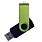 Флеш накопитель USB 2.0 Twister Сolor Mix 16GB, пластик Софт Тач/металл, черный/светло-зеленый_ЧЕРНЫЙ 10