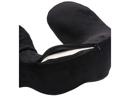 Подушка для путешествий с эффектом памяти Мемо Bluewinder Black