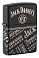 Зажигалка ZIPPO Jack Daniel's с покрытием Black Matte, латунь/сталь, разно small_img_1
