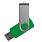 Флеш накопитель USB 2.0 Twister Сolor Mix 16GB, пластик Софт Тач/металл, зеленый/серебристый_ЗЕЛЕНЫЙ 6