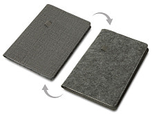Двустороннее портфолио из рпет-фетра и искусственной кожи Felt, серый