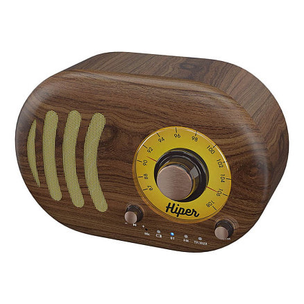 Колонка беспроводная RETRO S, цвет коричневый 