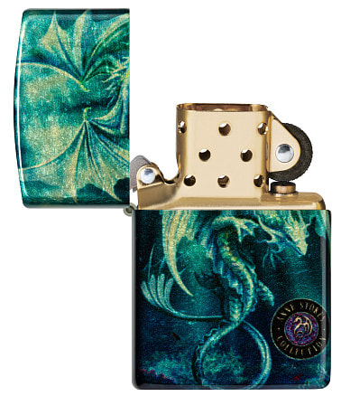 Зажигалка ZIPPO Anne Stokes с покрытием 540 Tumbled Brass, латунь/сталь, разно