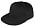 Бейсболка Snapback с прямым козырьком, черная_черная