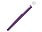 Ручка металлическая роллер Brush R GUM soft-touch с зеркальной гравировкой, фиолетовый_ФИОЛЕТОВЫЙ