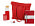 Welcome pack Color Refine, красный_красный/бежевый