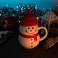Кружка SNOWMAN с крышкой, белый с красным, 380мл, фарфор, силикон small_img_4